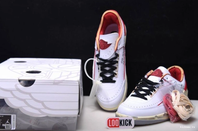 Cheap 2 Jordan Red DJ4375-106 Low SP White Off-White Retro 0714